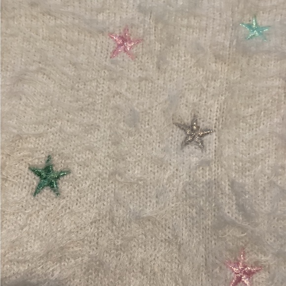 🌸Girls Sweater with Embroidered Stars, by Cartwheels Sz. 5T - Picture 4 of 6